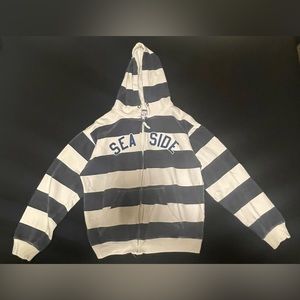 Pacific & Co. Seaside Navy And White Striped Jacket